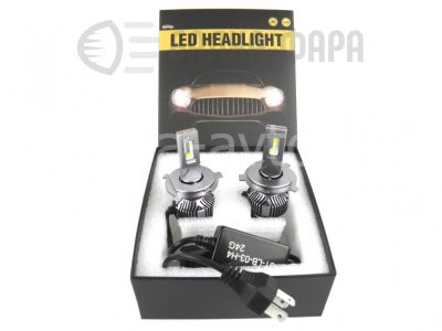 Лампы светодиод H4-70W 9-28V 2шт 
