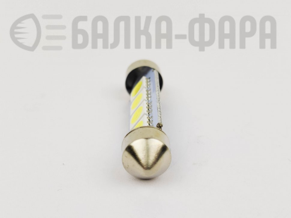 Лампа светодиодная 12v5w салон белая 5050 4smd 39mm /900/