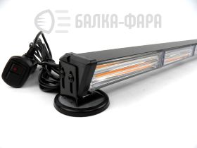 Балка проблесковая односторонняя, жёлтая 119 см cob-8p 9-30V