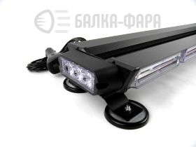 Балка проблесковая четырехсторонняя, жёлтая 111см cob-7p 9-30V  