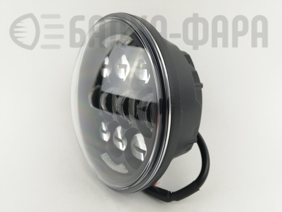 Фара светодиодная 5.75 дюймов черная