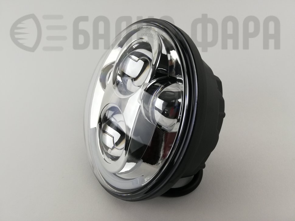 LED-фара 5.75" для Harley, хром