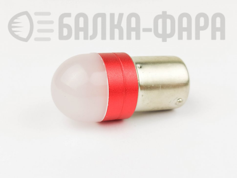 Лампа 12-T25 21w (1156) can 3d светод красная матовая /2183/