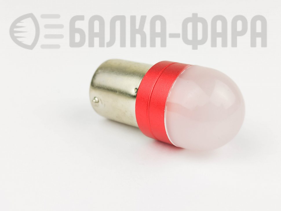 Лампа 12-T25 21w (1156) can 3d светод красная матовая /2183/