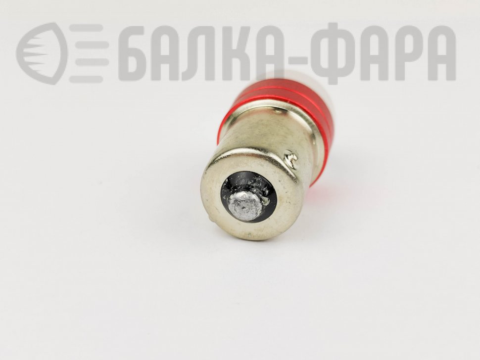 Лампа 12-T25 21w (1156) can 3d светод красная матовая /2183/