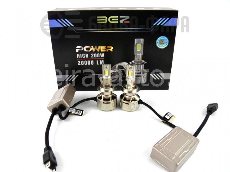 ЛАМПЫ СВЕТОДИОДНЫЕ H7 2ШТ 9-16V 20000lm 6000К (BEZ) 