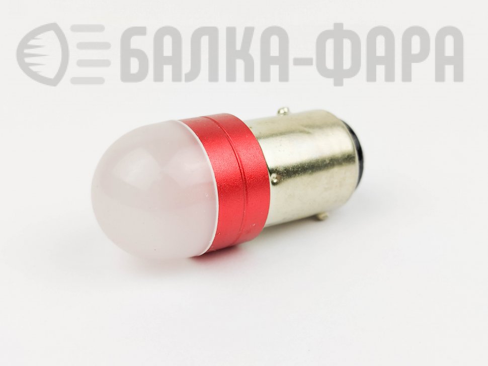 Лампа 12-T25 21/5w (1157) can 3d светод красная матовая /2156/