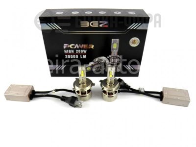 ЛАМПЫ СВЕТОДИОДНЫЕ H4 2ШТ 9-16V 20000lm 6000К (BEZ)