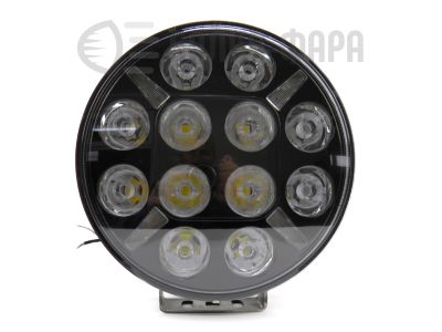 Фара светодиодная комбинированный свет с ДХО, жёлтый + белый 120W 