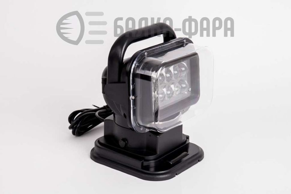 Фара-искатель 12-24V 50W LED с ПДУ черный 