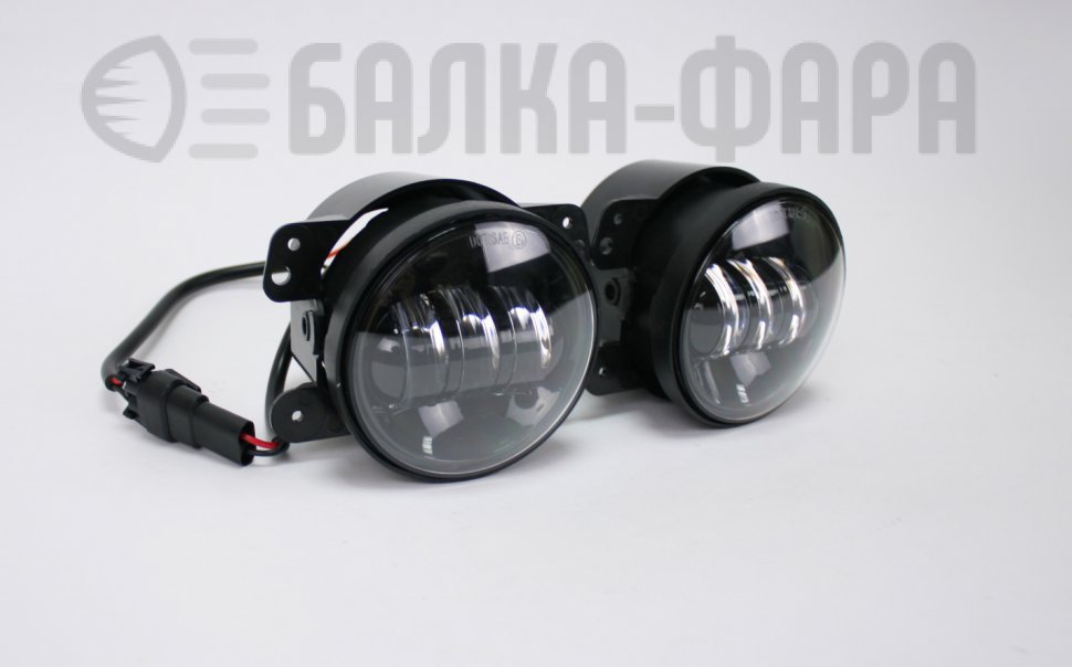 Комплект противотуманных фар, 36 Ватт, черные