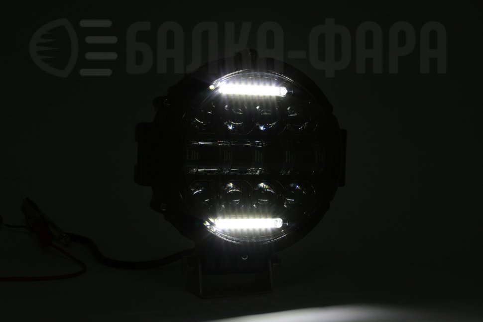 Фара светодиодная дальний свет + DRL
