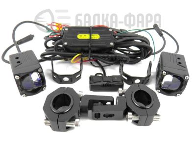 ФАРЫ ЛИНЗА LED DA-M50-80W 1,6" БЛИЖНИЙ/ДАЛЬНИЙ К-КТ 2ШТ