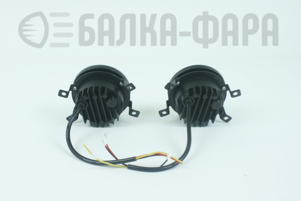Фары светодиодные штатные птф Веста Форд 2шт белый+желтый